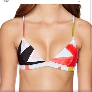 Mara Hoffman Astrid Bikini Top “Superstar Lilac” Size XL Like New